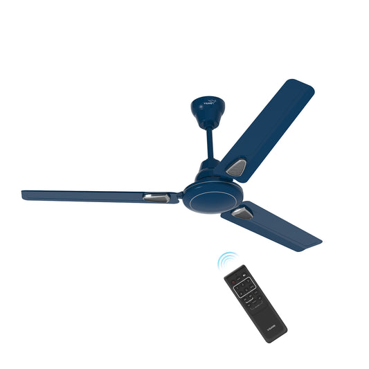 Windle Deco BLDC Ceiling fan with Remote, 1.2 m, 5-Star Rated, Admiral Blue