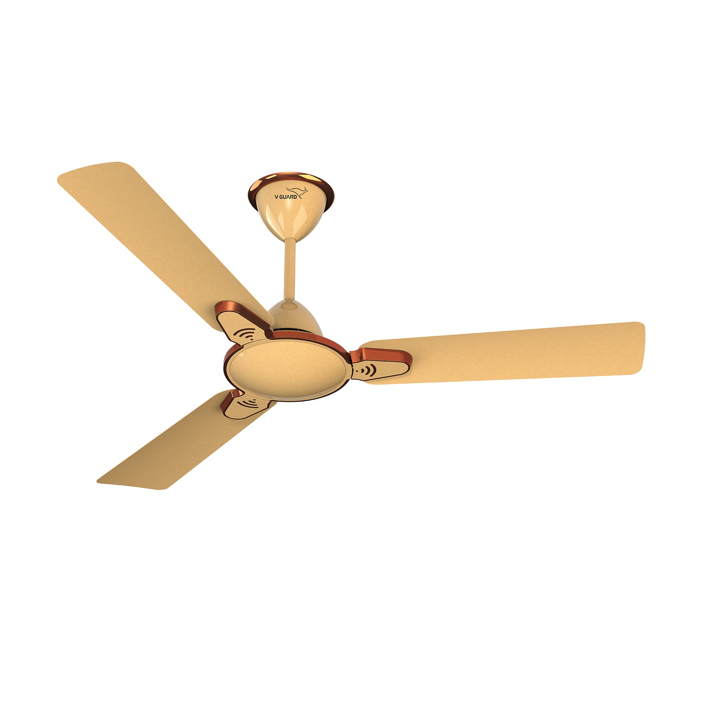 Besa Air Ceiling Fan For Home, High-Speed Copper Motor, Decorative Trims, 1.2 m, Imperial Gold