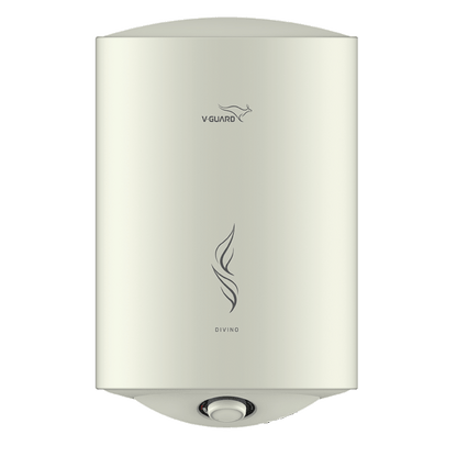 V-Guard Divino Geyser 15 Liter Water Heater For Home| High Energy Efficiency | Vitreous Enamel Tank Coating | Advanced Multi-Layered Safety | Suitable For Hard Water&High-Rise Buildings | White