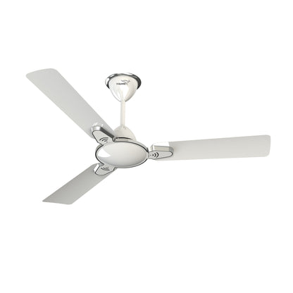 Besa Air Ceiling Fan For Home, High-Speed Copper Motor, Decorative Trims, 1.2 m, Pearl White