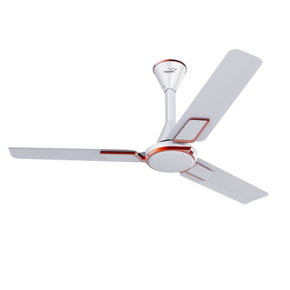 V Guard Blyzia Bs Ceiling Fan | Premium Decorative | Superior Aluminum Blades | 230 CMM Airflow | 370 RPM | Pearl White