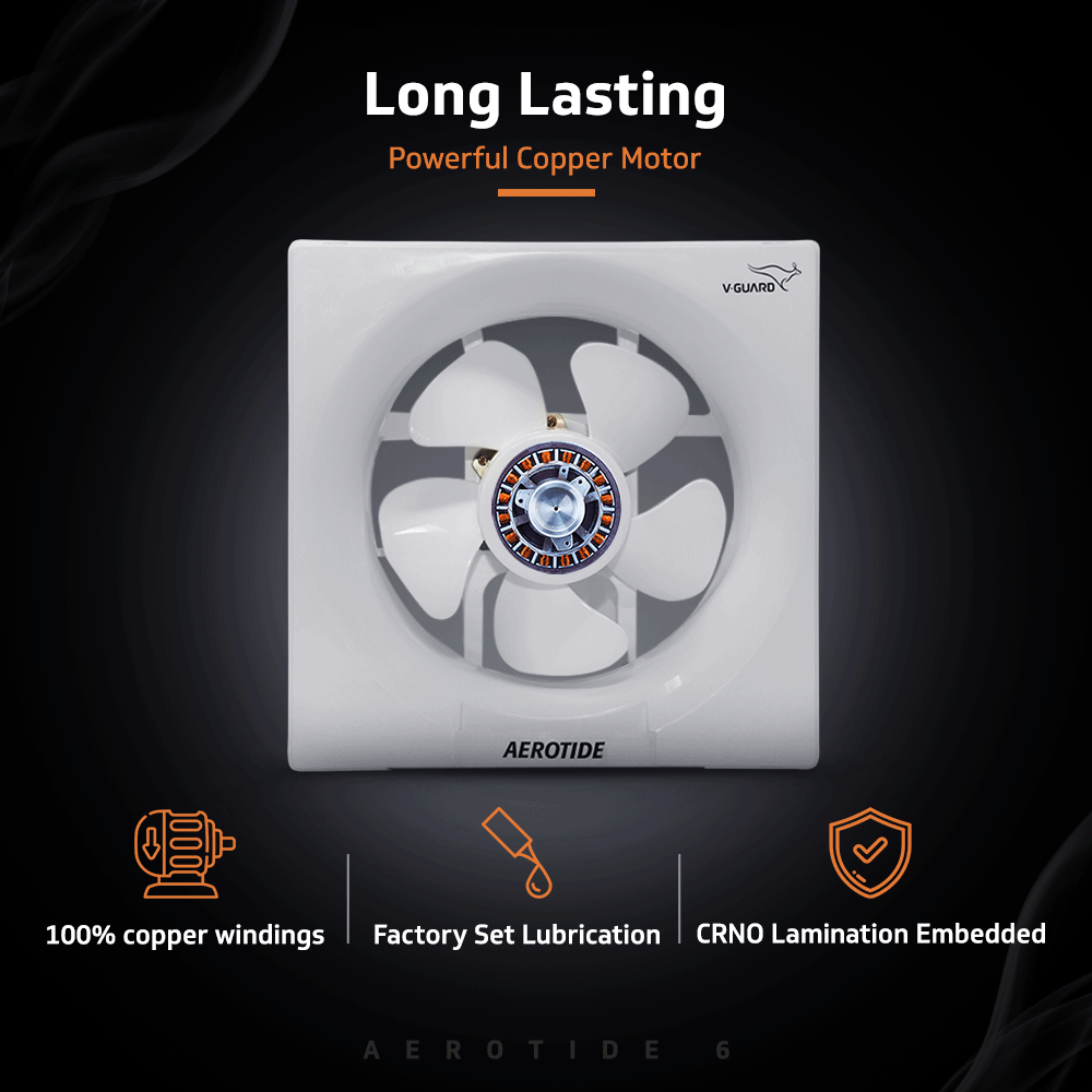 Aerotide 6 White Exhaust Fan