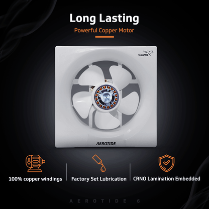 Aerotide 6 White Exhaust Fan
