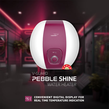 Pebble Shine 15 L Water Heater with Rust Proof ABS Body