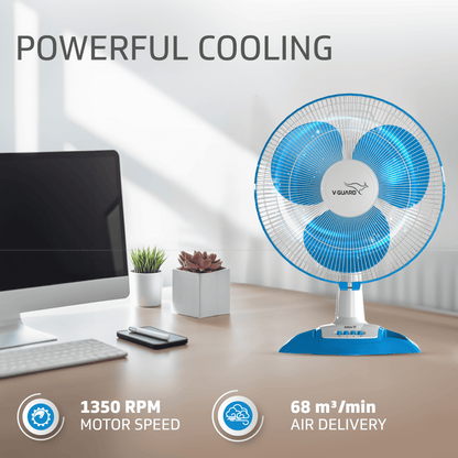 Esfera TF Table Fan, 1350 RPM, White Blue