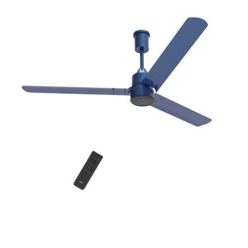 V-Guard Zenair Pro BLDC Ceiling Fan for home | 1200 mm | BEE 5-Star Energy Saving | High-Speed BLDC Motor (370 RPM) | Remote Control with 6 Speeds, Wind & Reverse Modes | UI LED speed indicator|2-Year Warranty | Admiral Blue