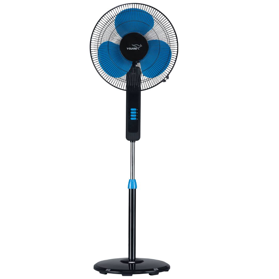 V-Guard Esfera STS Plus Neo Pedestal Cum Table Fan | Versatile 2-In-1 Operation | 1350 RPM Motor | Customisable Tilt And Oscillation Control | Blue Black | 40 cm (400mm)