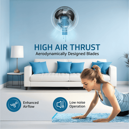 Gatimaan Pro HSW N High Speed Wall Fan, Black