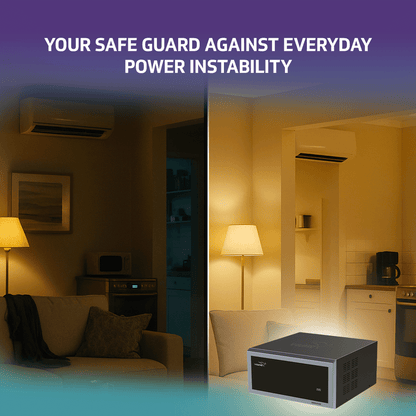 V-Guard Duralis 500 Mainline Stabilizer for Home | Digital Display | Thermal Overload Protection | Wide Input Voltage Range (Working Range 90 VAC-300 VAC) | 2 Year Warranty by V-Guard | Grey