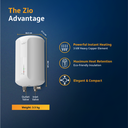 Zio Plus 3 L Instant Water Heater with Faster Heating