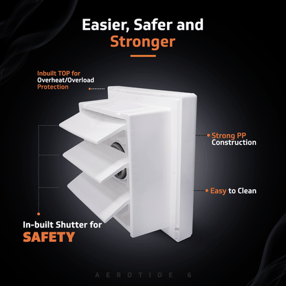 Aerotide 6 White Exhaust Fan