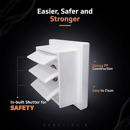 Aerotide 8 White Exhaust Fan