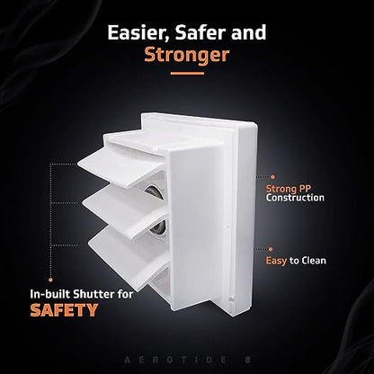 Aerotide 8 White Exhaust Fan