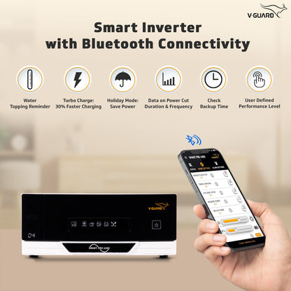 Smart Pro 1200 Inverter + VT 155D Battery Combo for Home, Office & Shops