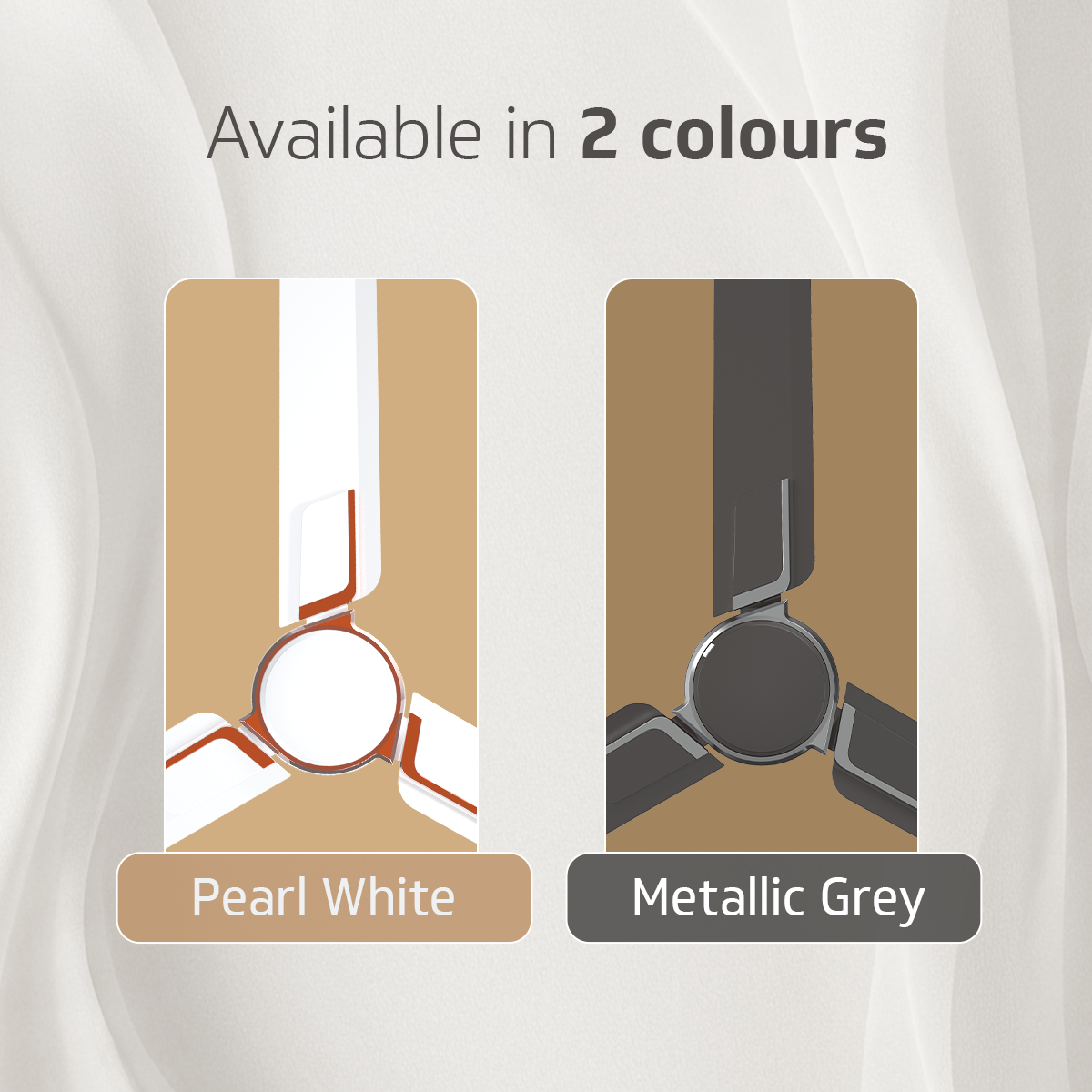 V Guard Blyzia Bs Ceiling Fan | Premium Decorative | Superior Aluminum Blades | 230 CMM Airflow | 370 RPM | Metallic Grey