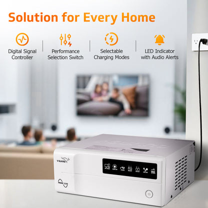 Prime 1150 Pure Sine Wave Inverter + VT 155D Battery Combo for Home, Office & Shops