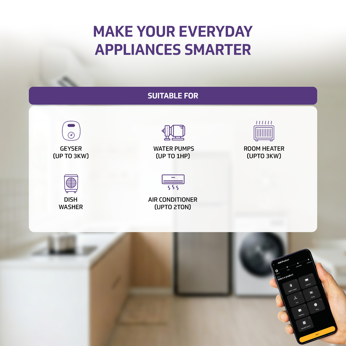 V-Guard 16A Smart Plug | Works with Alexa & Google Assistant | App Control, Timer, Scheduling & Remote Access | Smart Plug for Home Appliances | Ideal for Heavy Appliances | Energy Monitoring