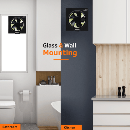 Aerotide 8 Black Exhaust Fan