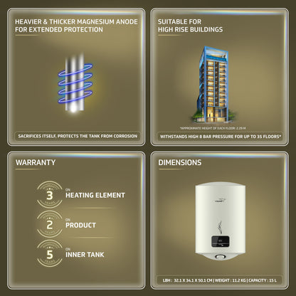 Divino DG 15 L Water Heater with Digital Display