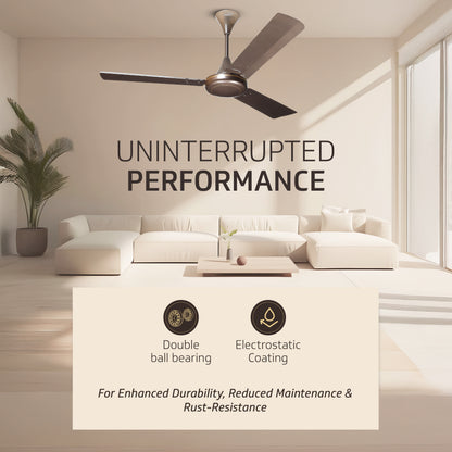 Gatimaan Pro Bz Ceiling Fan 1.2 m, Pearl Brown