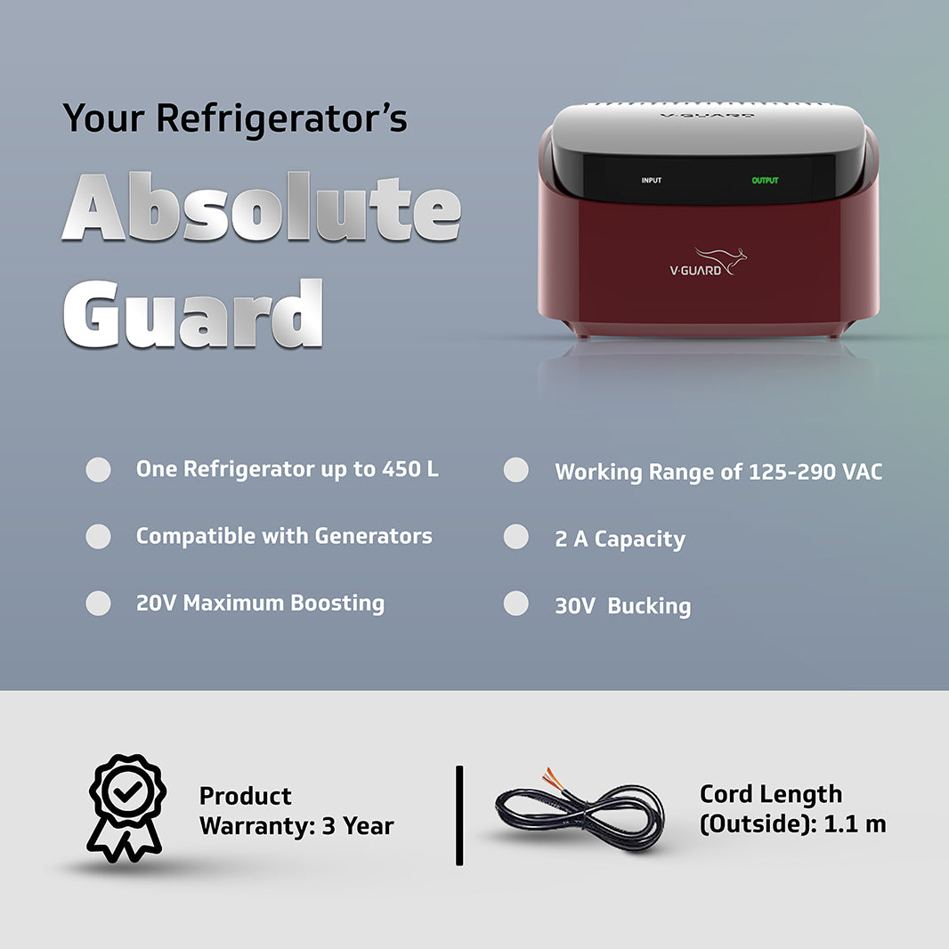 V-Guard Trossia 450 Stabilizer for Refrigerator up to 450 Litre