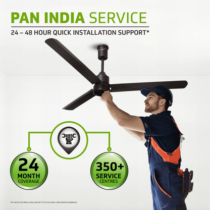 V-Guard Zenair Pro BLDC Ceiling Fan 1200 mm | BEE 5-Star Energy Saving | High-Speed BLDC Motor (370 RPM) | Remote Control with 6 Speeds, Wind & Reverse Modes |UI LED speed indicator | 2-Year Warranty | Matte Brown