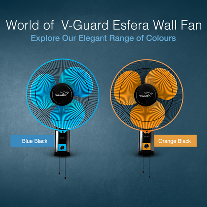 Esfera SW N Wall Fan, 40 cm, Blue Black