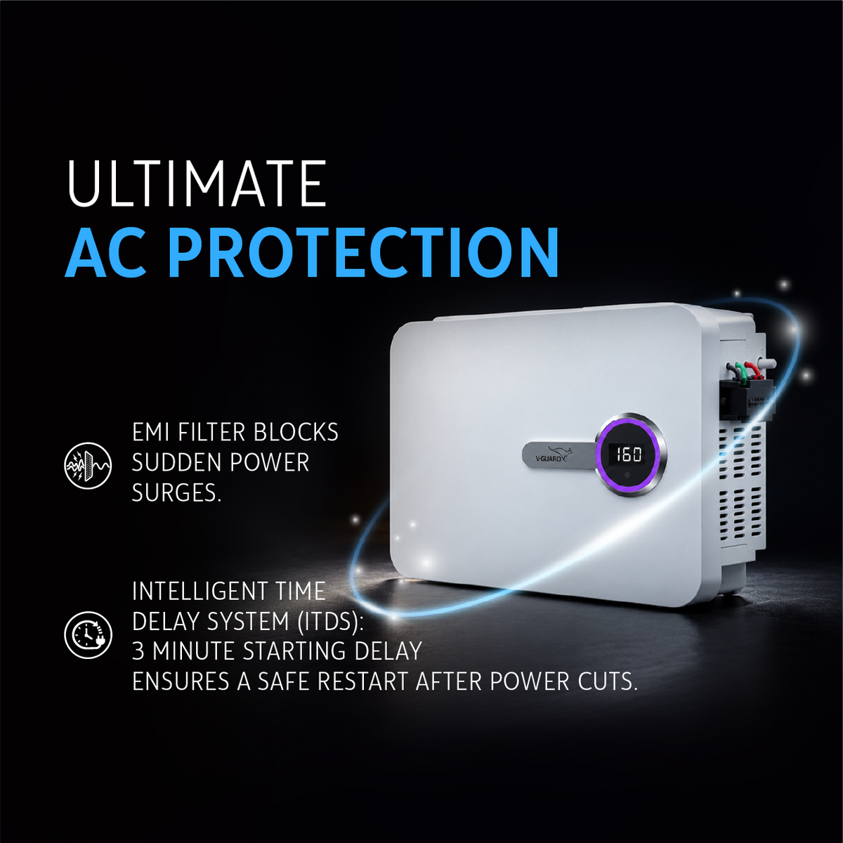 iD5 Ace 5540 AC Stabilizer for 2 ton Inverter AC (Working Range 130-280V)