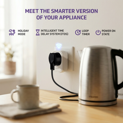 V-Guard 16A Smart Plug | Works with Alexa & Google Assistant | App Control, Timer, Scheduling & Remote Access | Smart Plug for Home Appliances | Ideal for Heavy Appliances | Energy Monitoring