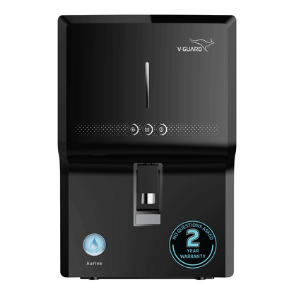 V-Guard Aurina 2X RO UF Water Purifier | DuoGuard Filter Technology | Zero Service Cost for 2 Years + Proactive Service Support | Saves 60+ Glasses of 100% RO Purified Water Daily | 7 Stages | 7 L