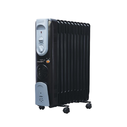 V-Guard EOFR 2900 Room Heater 11 Fin with 3 Power Settings| Quick heating with PTC fan | 2900 Watt |with 1 year warranty