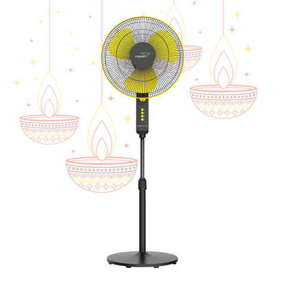 Esfera STS Plus 2 in 1 Convertible Fan 40 cm Pedestal Fan  , Yellow Black