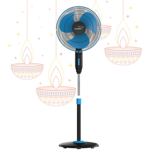 Gatimaan Pro HSP N High Speed Pedestal Fan, Blue Black