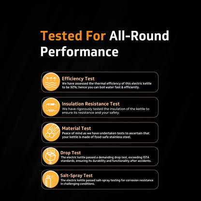 VKS15 Electric Kettle for hot water | 1.5 Litre 1500 watt, Stainless Steel Hot water kettle | Power Indicator | Auto cut-off