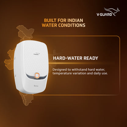 V-Guard Fericio Instant Water Heater | 3 Litre | 3000W Heating | Free Connection Pipes & Installation(₹1000/-Benefit)
