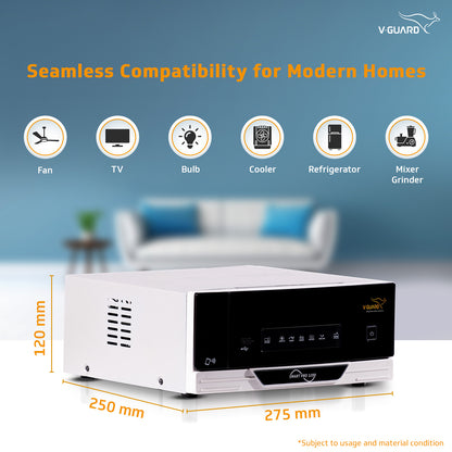 Smart Pro 1200 Pure Sine Wave 1000VA IoT Inverter for Home, Office & Shops