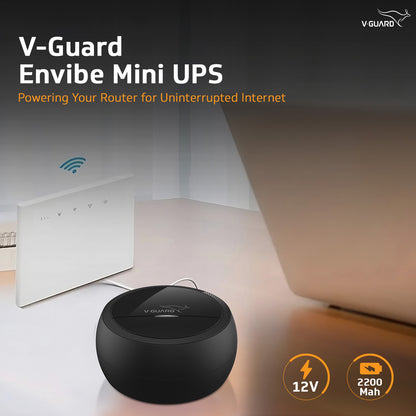 V-Guard Envibe Router UPS | Mini UPS for 12 V Wi-Fi Router | 1 Year Warranty