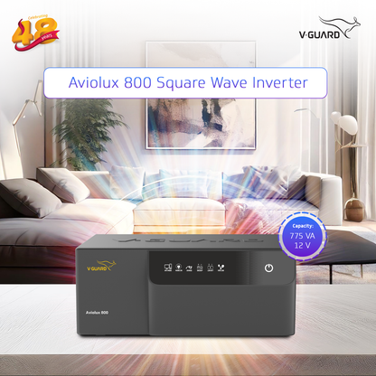 Aviolux 800 Square Wave 775VA Inverter for Home, Office, and Shop with 2 Year Warranty