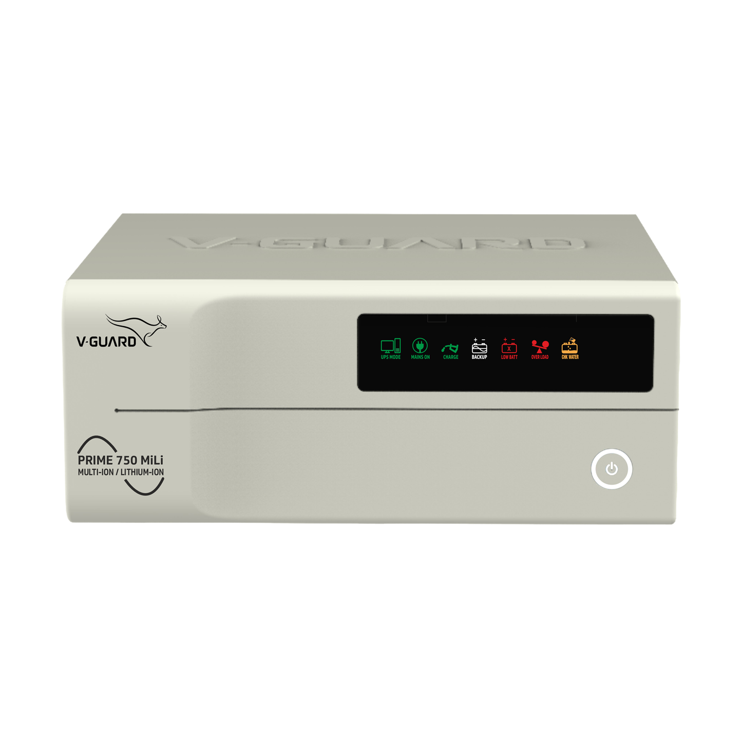 V-Guard Prime 750 MiLi (Multi ion Compatible) Inverter for Home, Office & Shop | 650VA / 12V Pure Sine Wave | Reliable Power Backup | LED Display | Easy Installation | 3-Year Warranty