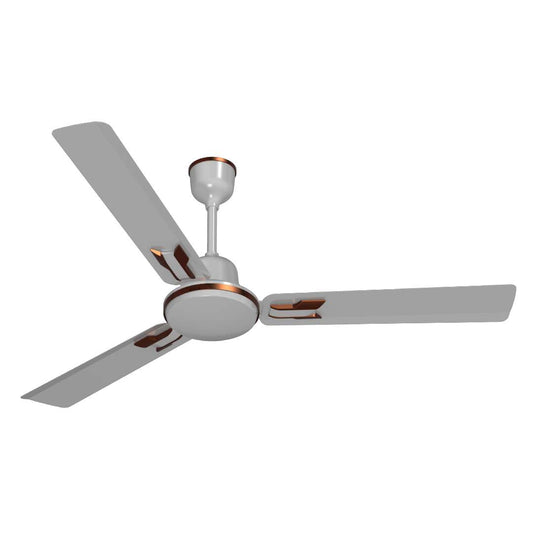 Pace Art Ceiling Fan For Home | Decorative Trims | 370 RPM | 2-Year Coverage | 1.2 m (Pebble White)