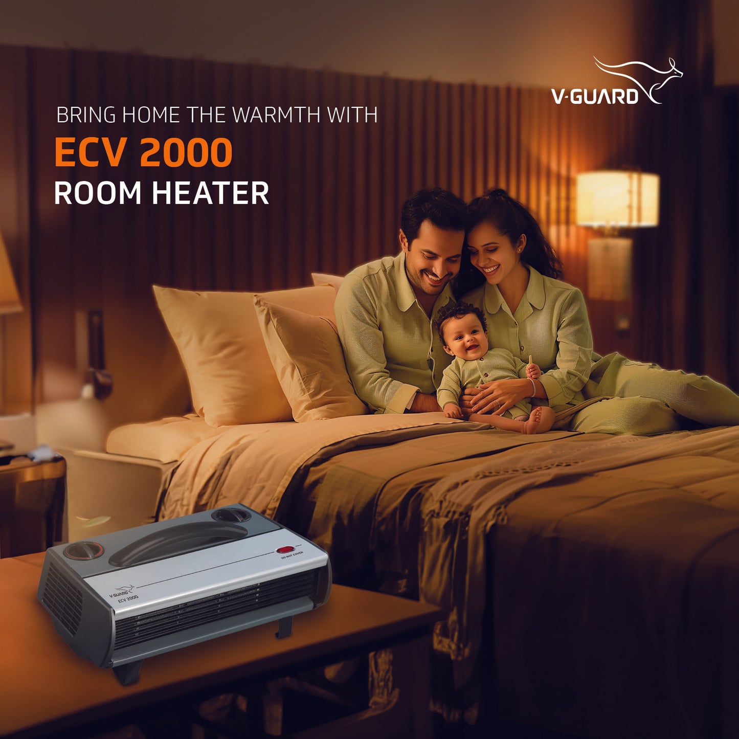 V-Guard Heat Convector ECV 2000 Over Heating Double protection, Dual Power Mode, Faster Heating