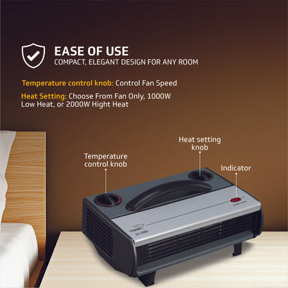 V-Guard Heat Convector ECV 2000 Over Heating Double protection, Dual Power Mode, Faster Heating