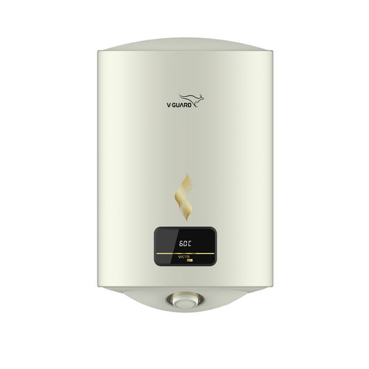 V-Guard Victo DG Geyser 15 Litre Water Heater with Digital Display | Vitreous Enamel Coating | High Energy Efficiency | Free PAN India Installation & Connection Pipes