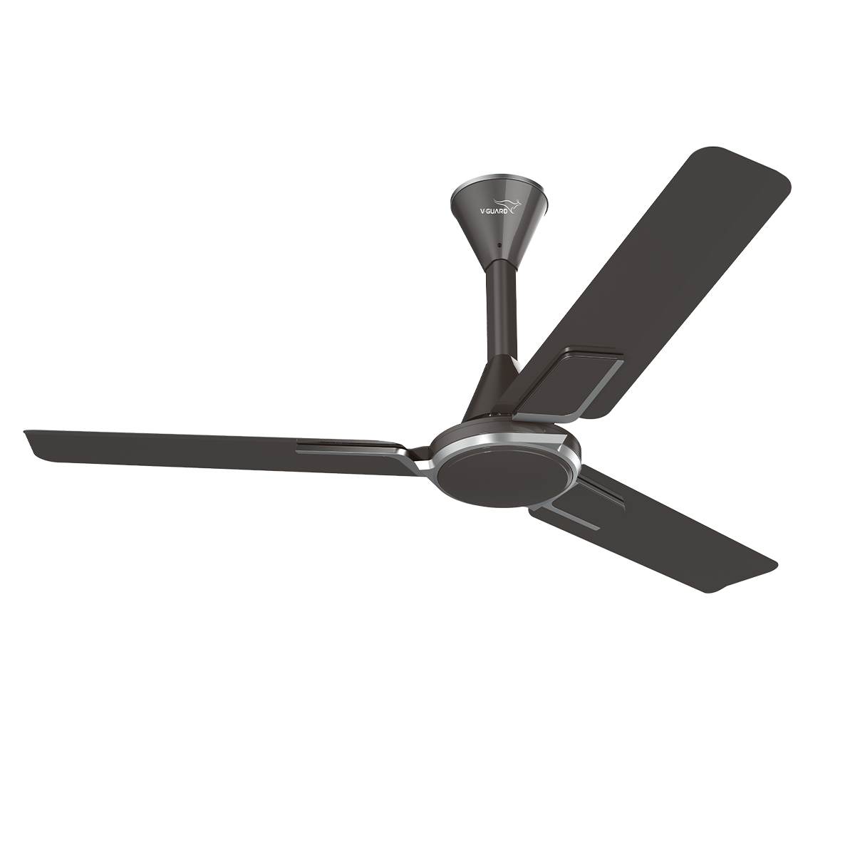 V Guard Blyzia Bs Ceiling Fan | Premium Decorative | Superior Aluminum Blades | 230 CMM Airflow | 370 RPM | Metallic Grey