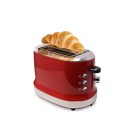VT240 850 Watt 2-Slice Automatic Pop-Up Toaster with Bun Warmer, Variable Browning Levels and Defrost & Reheat Functions