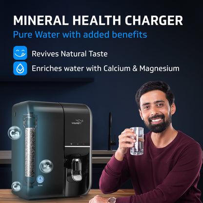 Rejive RO UV Water Purifier with Mineral Health Charger, 8 Stage Purification, Suitable for Water with TDS up to 2000 ppm