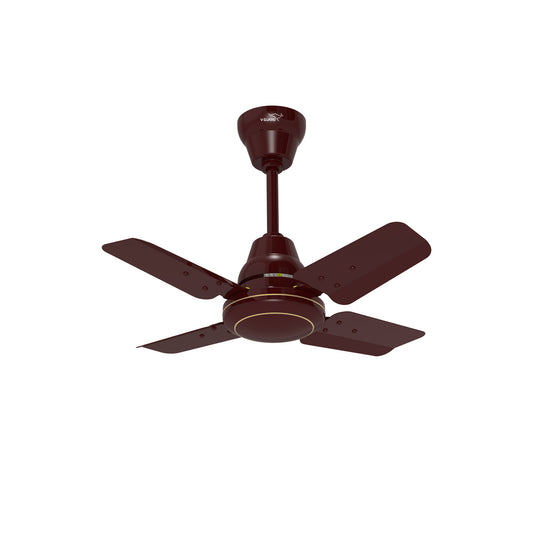 Windle Pro Plus High-Speed Ceiling Fan For Home | 100% Copper 830 RPM Motor | Powder-Coated Gloss Finish | 4 Blade Ceiling Fan | Cherry Brown | 60 cm