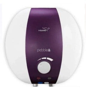 V-Guard Pebble Pro Geyser 15 Ltr | 5 Star Rating | 8 Year Tank Warranty| White