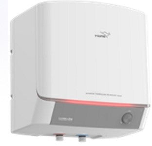 V-Guard Luxecube Geyser 15 Ltr | Up to 38% More Hot Water: Advanced Thermocline Technology | 5 Star Rating | 8 Year Tank Warranty| White