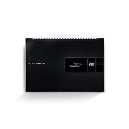 V-Guard Voltino Grand Digi TV Stabilizer | Applicable for Smart TVs up to 203 cm (80'')+Set Top Box,Home Theatre/Gaming Console | 4 Ampere Capacity | Seven Segment Digital Display | Black
